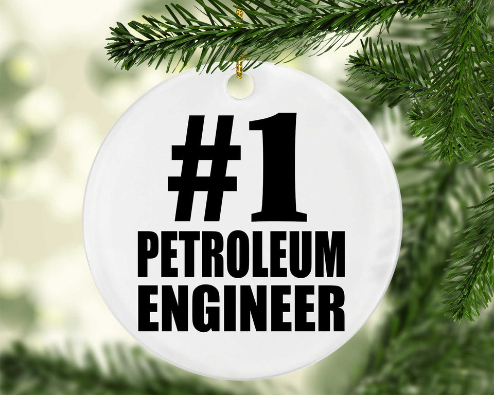 Number One #1 Petroleum Engineer - Circle Ornament