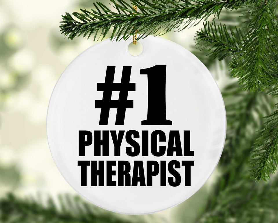 Number One #1 Physical Therapist - Circle Ornament
