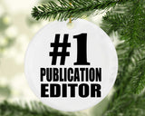 Number One #1 Publication Editor - Circle Ornament