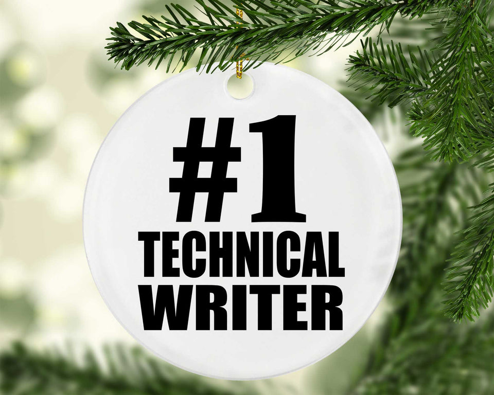 Number One #1 Technical Writer - Circle Ornament