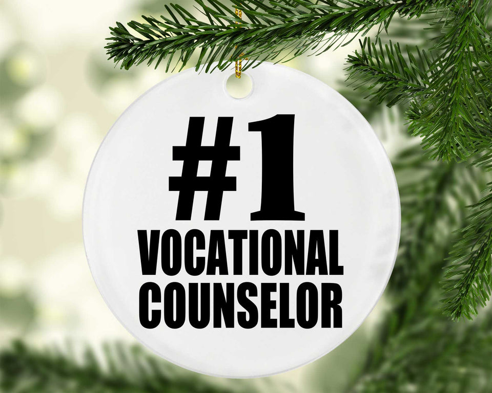 Number One #1 Vocational Counselor - Circle Ornament