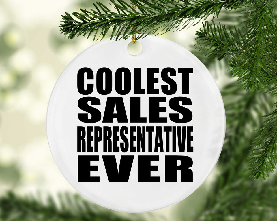 Coolest Sales Representative Ever - Circle Ornament