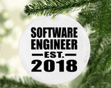 Software Engineer Established EST. 2018 - Circle Ornament