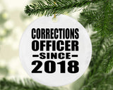 Corrections Officer Since 2018 - Circle Ornament