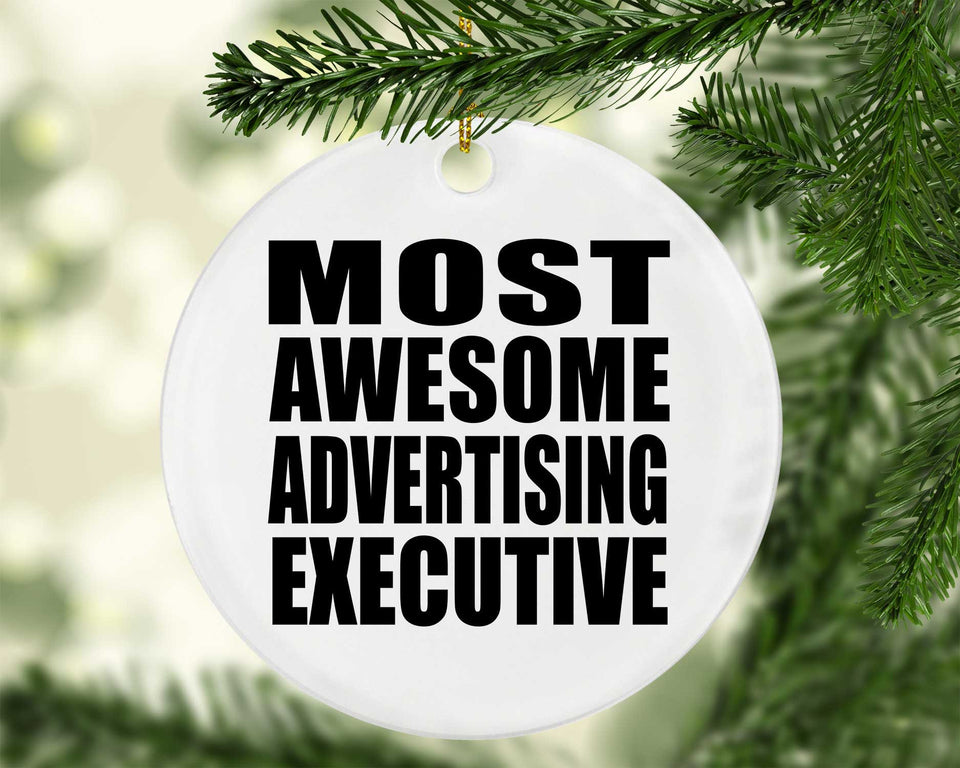 Most Awesome Advertising Executive - Circle Ornament