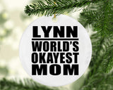 Lynn World's Okayest Mom - Circle Ornament