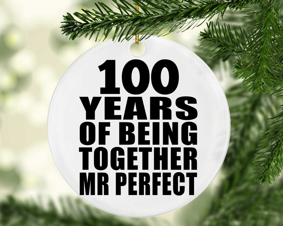 100th Anniversary 100 Years Of Being Mr Perfect - Circle Ornament