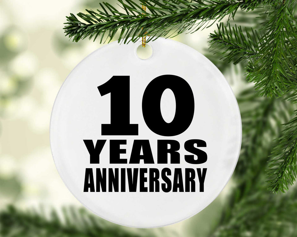 10th Anniversary 10 Years - Circle Ornament