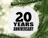 20th Anniversary 20 Years - Circle Ornament