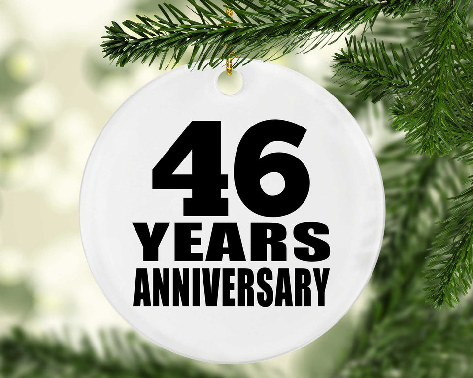 46th Anniversary 46 Years - Circle Ornament