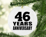46th Anniversary 46 Years - Circle Ornament