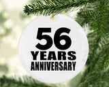 56th Anniversary 56 Years - Circle Ornament