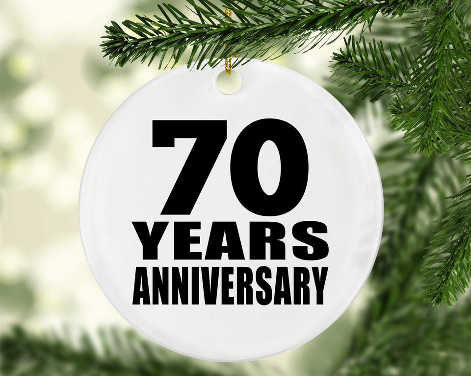 70th Anniversary 70 Years - Circle Ornament