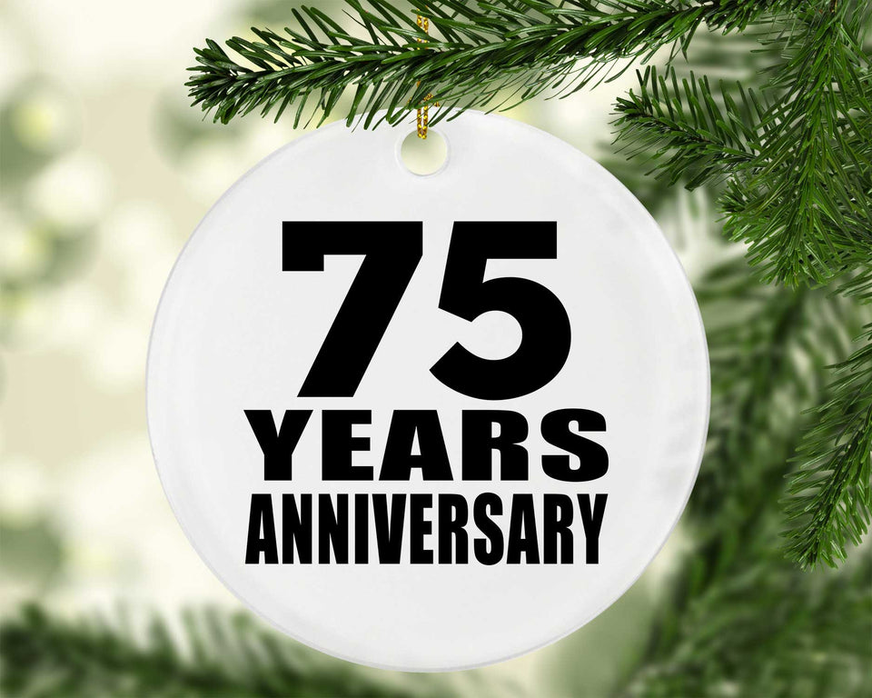 75th Anniversary 75 Years - Circle Ornament