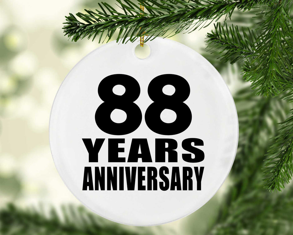 88th Anniversary 88 Years - Circle Ornament