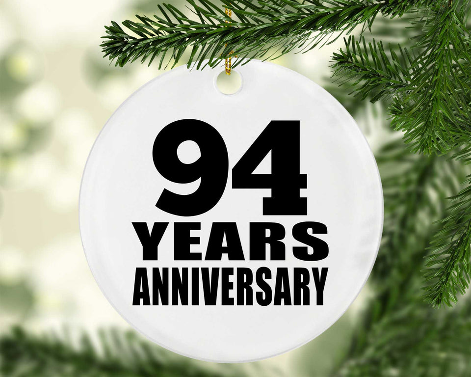 94th Anniversary 94 Years - Circle Ornament