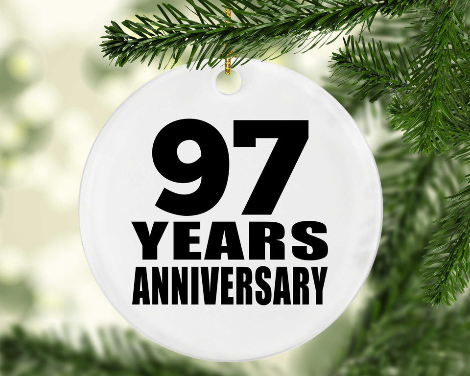 97th Anniversary 97 Years - Circle Ornament