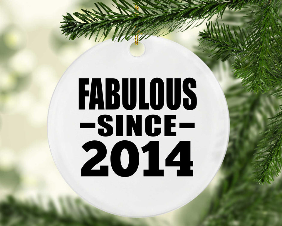 10th Birthday Fabulous Since 2014 - Circle Ornament