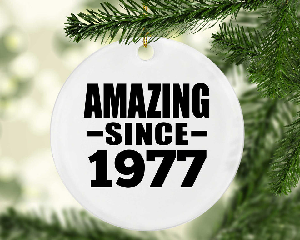 47th Birthday Amazing Since 1977 - Circle Ornament