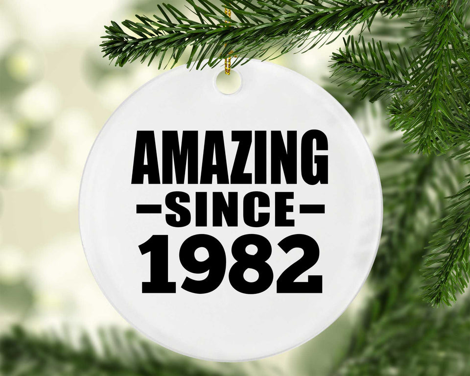 42nd Birthday Amazing Since 1982 - Circle Ornament