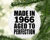 58th Birthday Made In 1966 Aged to Perfection - Circle Ornament