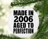 18th Birthday Made In 2006 Aged to Perfection - Circle Ornament