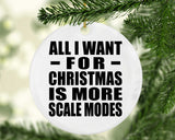 All I Want For Christmas Is More Scale Modes - Circle Ornament