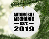 Automobile Mechanic Established EST. 2019 - Circle Ornament