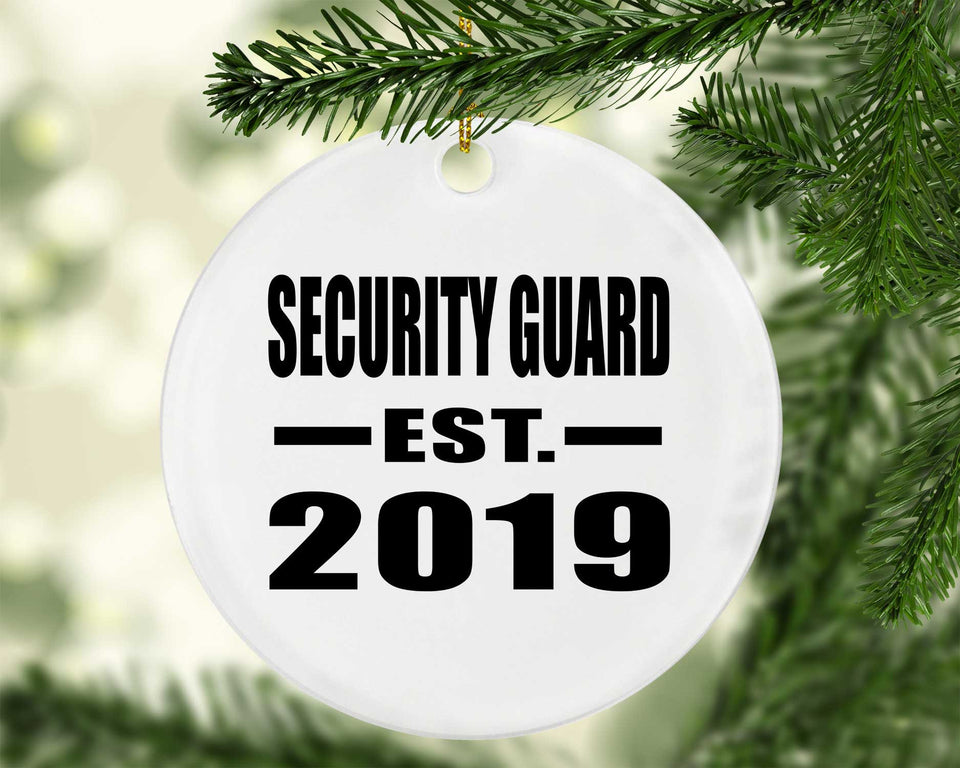 Security Guard Established EST. 2019 - Circle Ornament
