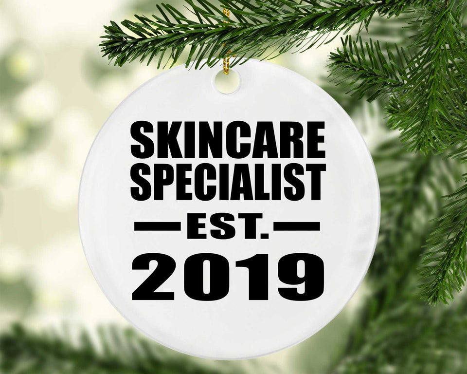 Skincare Specialist Established EST. 2019 - Circle Ornament