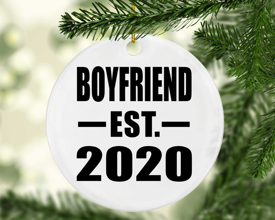 Boyfriend Established EST. 2020 - Circle Ornament