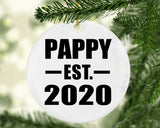 Pappy Established EST. 2020 - Circle Ornament