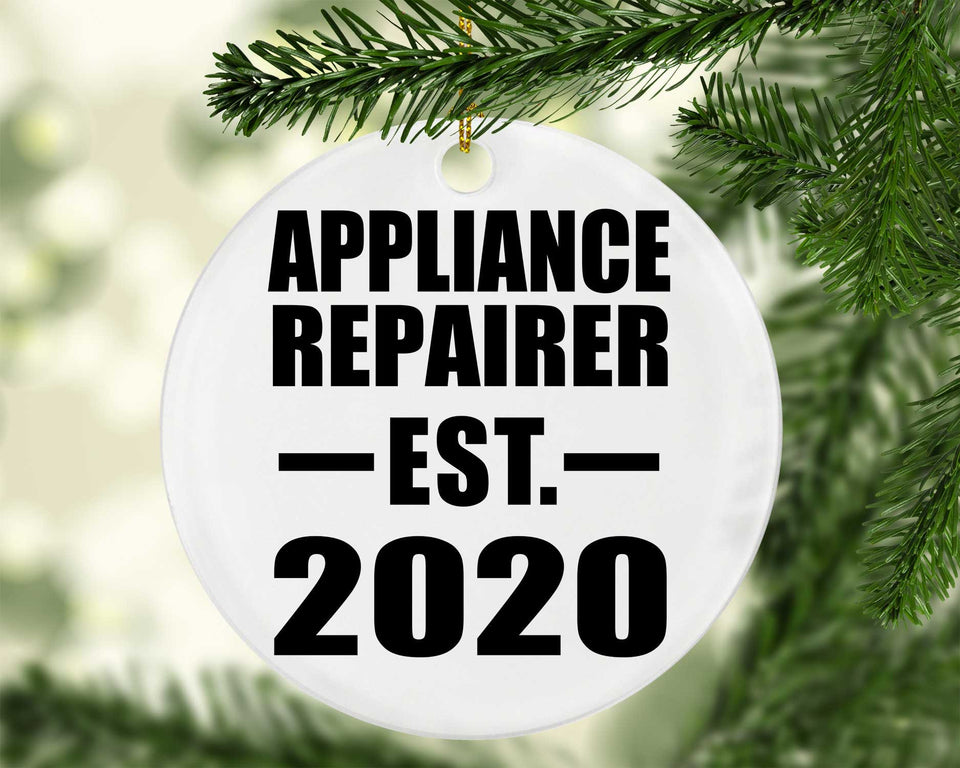 Appliance Repairer Established EST. 2020 - Circle Ornament