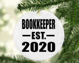 Bookkeeper Established EST. 2020 - Circle Ornament