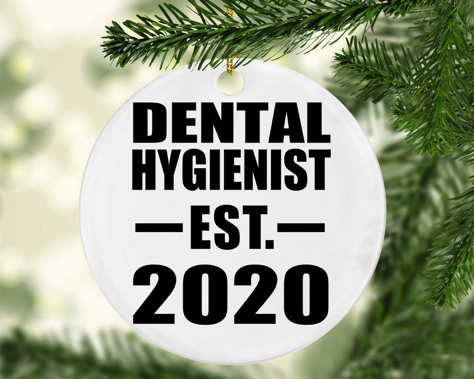 Dental Hygienist Established EST. 2020 - Circle Ornament