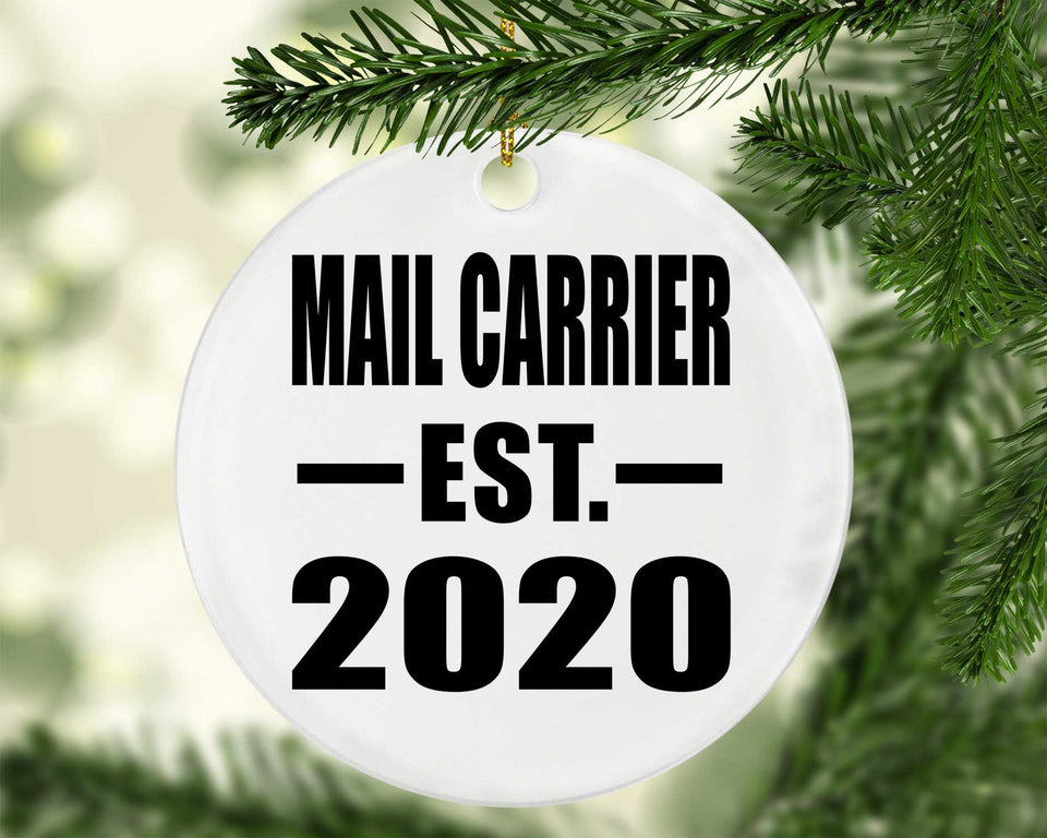 Mail Carrier Established EST. 2020 - Circle Ornament