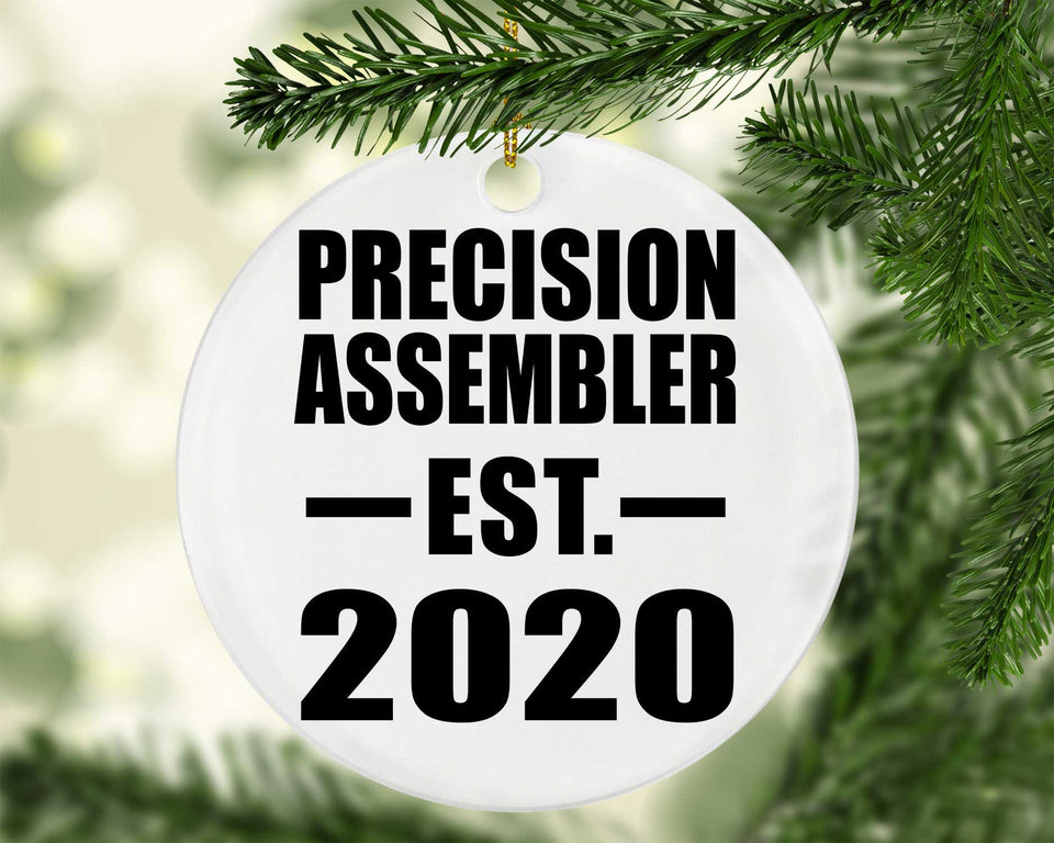 Precision Assembler Established EST. 2020 - Circle Ornament