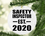 Safety Inspector Established EST. 2020 - Circle Ornament