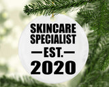 Skincare Specialist Established EST. 2020 - Circle Ornament