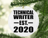 Technical Writer Established EST. 2020 - Circle Ornament