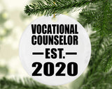 Vocational Counselor Established EST. 2020 - Circle Ornament