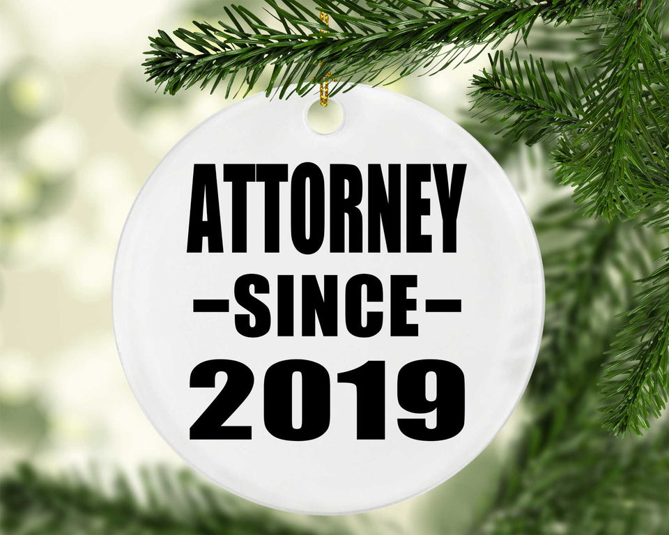 Attorney Since 2019 - Circle Ornament