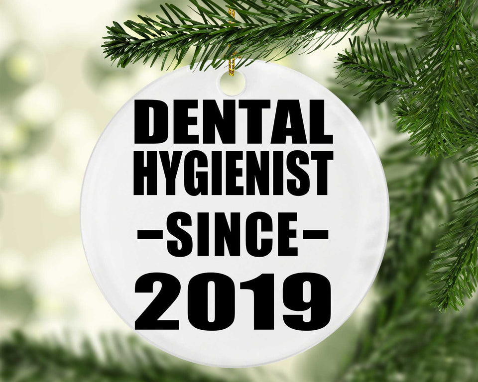 Dental Hygienist Since 2019 - Circle Ornament