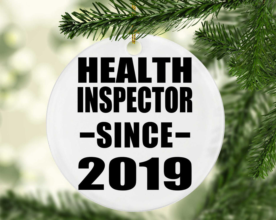 Health Inspector Since 2019 - Circle Ornament