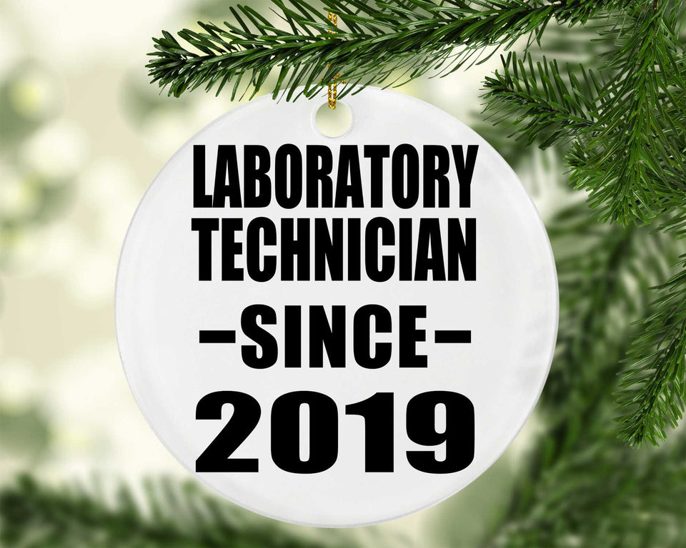 Laboratory Technician Since 2019 - Circle Ornament