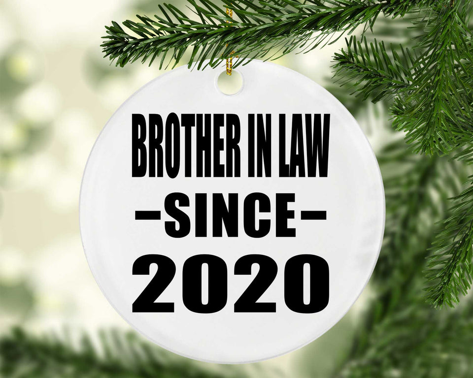 Brother In Law Since 2020 - Circle Ornament