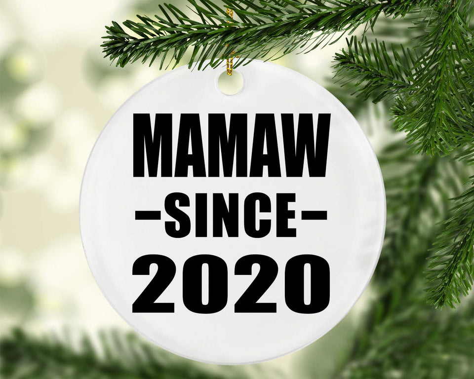 Mamaw Since 2020 - Circle Ornament