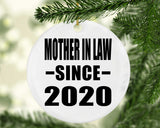 Mother In Law Since 2020 - Circle Ornament