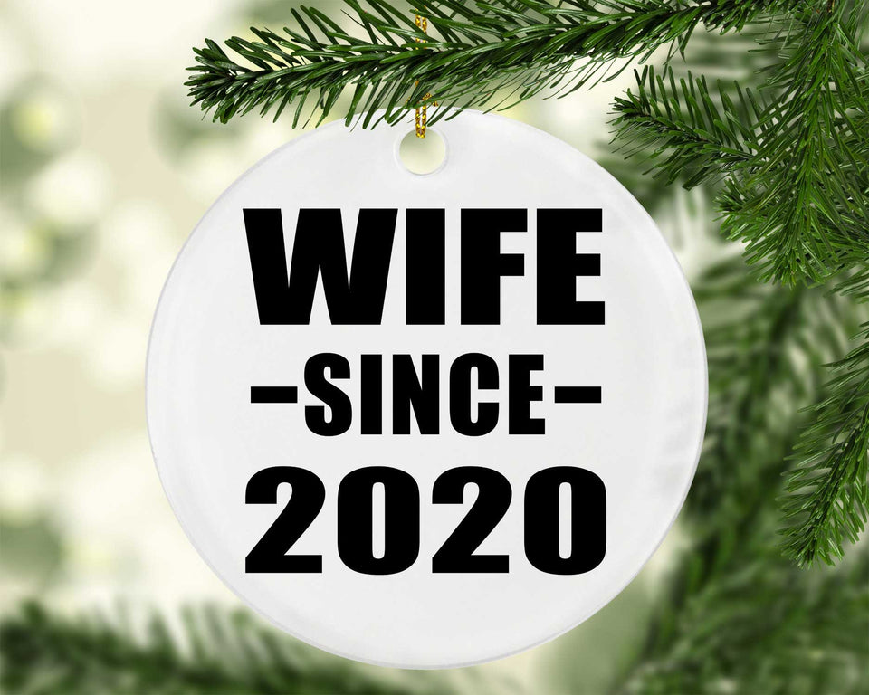 Wife Since 2020 - Circle Ornament