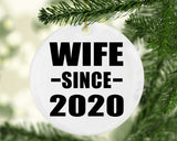 Wife Since 2020 - Circle Ornament